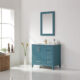 Altair Sutton 36" Single Bathroom Vanity Set in Royal Green and Carrara White Marble Countertop with Mirror  541036-RG-CA - Image 8