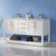 Altair Remi 60" Double Bathroom Vanity Set in White and Carrara White Marble Countertop with Mirror  532060-WH-CA - Image 8