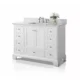 Ancerre Audrey 48" Bathroom Vanity Set in White with 28" Mirror VTSM-AUDREY-48-W-CW - Image 2