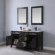 Altair Maribella 60" Double Bathroom Vanity Set in Rust Black and Carrara White Marble Countertop with Mirror 535060-RL-CA - Image 8
