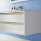 Altair Morgan 48" Single Bathroom Vanity Set in White and Composite Carrara White Stone Countertop with Mirror  534048-WH-AW - Image 8