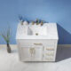 Altair Ivy 36" Single Bathroom Vanity Set in White and Carrara White Marble Countertop with Mirror 531036-WH-CA - Image 8