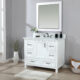 Altair Isla 42" Single Bathroom Vanity Set in White and Carrara White Marble Countertop with Mirror 538042-WH-AW - Image 8