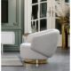Whiteline Modern Living - Erzin Swivel Accent Chair CH1758F-WHT - Image 2