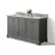 Ancerre Audrey 72" Bathroom Vanity Set in Sapphire Gray with 24" Mirror VTSM-AUDREY-72-SG-CW - Image 2