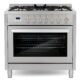 Cosmo 36'' 3.8 cu. ft. Single Oven Gas Range with 5 Burner Cooktop and Heavy Duty Cast Iron Grates in Stainless Steel COS-965AGFC - Image 3