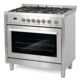 Cosmo 36'' 3.8 cu. ft. Single Oven Gas Range with 5 Burner Cooktop and Heavy Duty Cast Iron Grates in Stainless Steel COS-965AGFC - Image 4