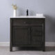 Altair Maribella 36" Single Bathroom Vanity Set in Rust Black and Carrara White Marble Countertop with Mirror 535036-RL-CA - Image 9