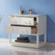 Altair Remi 36" Single Bathroom Vanity Set in White and Carrara White Marble Countertop with Mirror 532036-WH-CA - Image 9