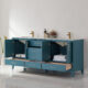 Altair Sutton 72" Double Bathroom Vanity Set in Royal Green and Carrara White Marble Countertop with Mirror 541072-RG-CA - Image 15