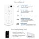 Vovo Stylement Electronic Smart Bidet Seat in White with Heated, Warm Dry and Water and LED Nightlight Functions, VB-6000SR - Image 9