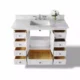Ancerre Audrey 48" Bathroom Vanity Set in White with 28" Mirror VTSM-AUDREY-48-W-CW - Image 3