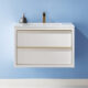 Altair Morgan 30" Single Bathroom Vanity Set in White and Composite Carrara White Stone Countertop with Mirror 534030-WH-AW - Image 9