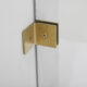 Vinnova Villena 60" W x 78" H Rectangle Single Sliding Frameless Shower Enclosure in Brushed Gold 312060+36P-BG - Image 4