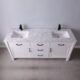 Altair Maribella 72" Double Bathroom Vanity Set in White and Carrara White Marble Countertop with Mirror  535072-WH-CA - Image 9