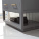 Altair Remi 36" Single Bathroom Vanity Set in Gray and Carrara White Marble Countertop with Mirror  532036-GR-CA - Image 9