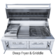 Sunstone 42" Gas Hybrid Dual Zone Charcoal/Wood Burning Grill EMCHDZ42 - Image 10