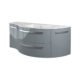 LaToscana Ambra 52" Vanity With Right Round And Left Concave Cabinet AM52RR - Image 6