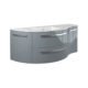 LaToscana Ambra 52" Vanity with Left Round and Right Concave Cabinet AM52LR - Image 5