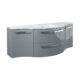LaToscana Ambra 57" Vanity With Left And Right Concave Cabinets AM57BD - Image 6