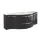 LaToscana Ambra 57" Vanity With Left And Right Concave Cabinets AM57BD - Image 7