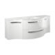 LaToscana Ambra 57" Vanity With Left And Right Concave Cabinets AM57BD - Image 4