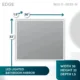 Aquadom Edge 36×32 LED Lighted Bathroom Mirror - Image 5
