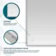 Aquadom Edge 84'' × 32'' LED Lighted Bathroom Mirror - Image 9