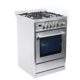 Cosmo 24'' 2.73 cu. ft. Single Oven Gas Range with 4 Burner Cooktop and Heavy Duty Cast Iron Grates in Stainless Steel COS-244AGC - Image 7