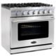 Cosmo 36'' 6.0 cu. ft. Commercial Gas Range with Convection Oven in Stainless Steel with Storage Drawer COS-EPGR366 - Image 6
