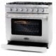 Cosmo 36'' 6.0 cu. ft. Commercial Gas Range with Convection Oven in Stainless Steel with Storage Drawer COS-EPGR366 - Image 7