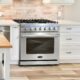Cosmo 36'' 6.0 cu. ft. Commercial Gas Range with Convection Oven in Stainless Steel with Storage Drawer COS-EPGR366 - Image 16