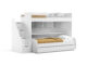 Eco Bel Mondo 4-in-1 Wall Bunk Bed System – Twin-Over-Twin XL (or Full XL) by Multimo Beds