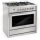 Cosmo Commercial-Style 36'' 3.8 cu. ft. Single Oven Dual Fuel Range with 8 Function Convection Oven in Stainless Steel COS-F965NF - Image 3
