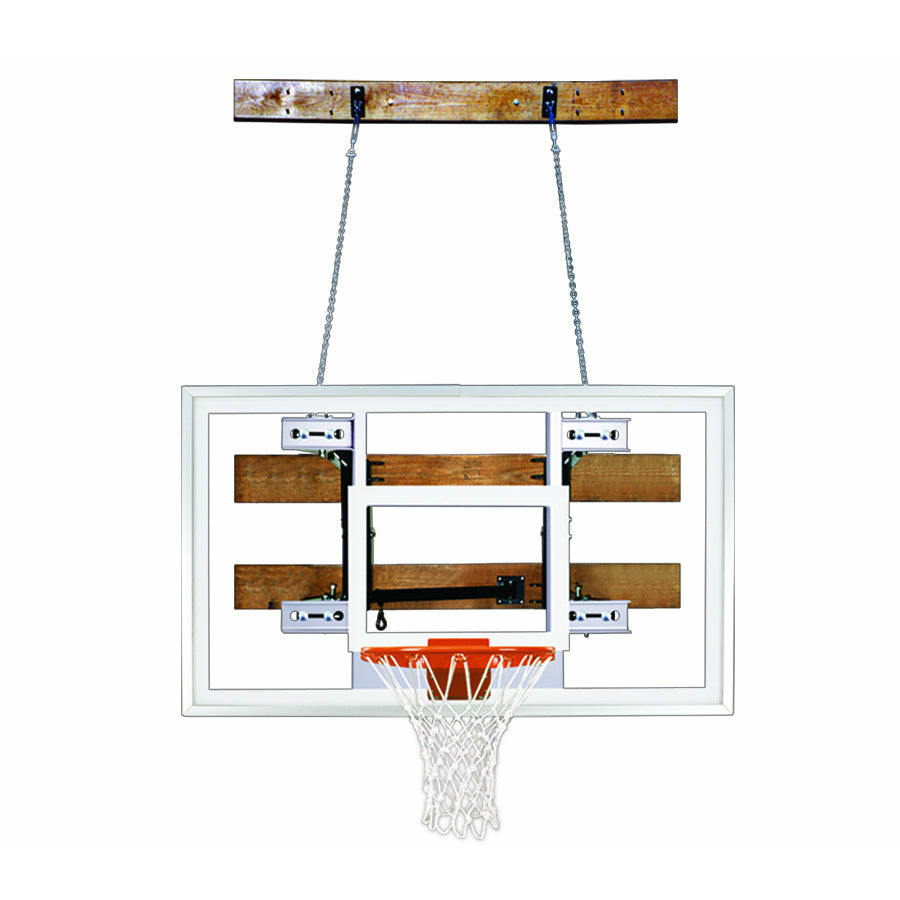 images First Team Foldamount46 Select Side Folding Wall Mounted Basketball System - Image 1