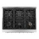 Cosmo Commercial-Style 36'' 4.5 cu. ft. Gas Range with 6 Italian Burners and Heavy Duty Cast Iron Grates in Stainless Steel COS-GRP366 - Image 4