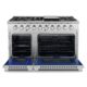 Cosmo Commercial-Style 48'' 5.5 cu. ft. Double Oven Gas Range with 8 Italian Burners and Heavy Duty Cast Iron Grates in Stainless Steel COS-GRP486G - Image 6