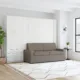 Queen Size Murphy Bed with Couch & Large Storage Cabinet | Inovabed - Image 41