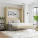Queen Size Murphy bed with Couch & two Nightstands | Inovabed - Image 16