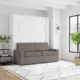 Queen Size Murphy bed with Couch & two Nightstands | Inovabed - Image 36