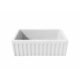 LaToscana 30" Reversible Fireclay Farmhouse Sink in White LFS3018W - Image 3