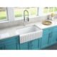 LaToscana 30" Reversible Fireclay Farmhouse Sink in White LFS3018W - Image 7