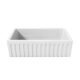 LaToscana 33" Reversible Fireclay Farmhouse Sink in White LFS3318W - Image 2
