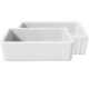 LaToscana 33" Reversible Fireclay Farmhouse Sink in White LFS3318W - Image 4