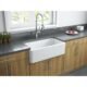 LaToscana 33" Reversible Fireclay Farmhouse Sink in White LFS3318W - Image 6