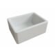 LaToscana 24" Reversible Fireclay Farmhouse Sink in White LNR2418W - Image 3
