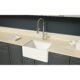 LaToscana 24" Reversible Fireclay Farmhouse Sink in White LNR2418W