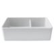 LaToscana 36'' Double-Bowl Reversible Fireclay Sink in White LDL3619W - Image 5