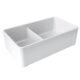 LaToscana 36'' Double-Bowl Reversible Fireclay Sink in White LDL3619W - Image 7
