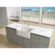 LaToscana 27" Reversible Fireclay Farmhouse Sink in White LTW2718W - Image 7